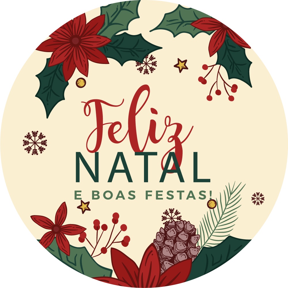 Adesivos de natal 5x5cm - 60 unidades | Shopee Brasil
