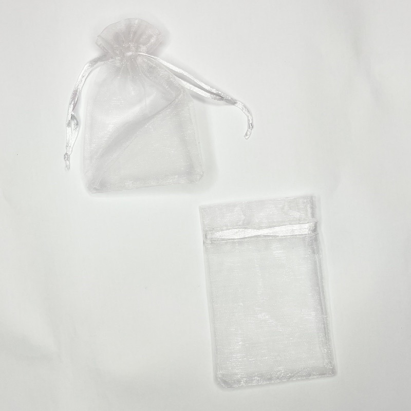 Kit 100 Unidades Saquinho Organza 7x11 Branco Lembrancinha Casamento
