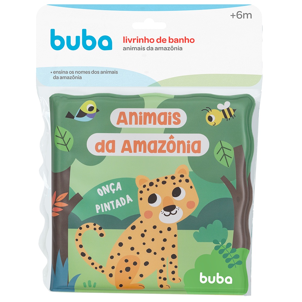 Livrinho De Banho Animais Da Amazonia 15356 - Buba em Oferta na Shopee