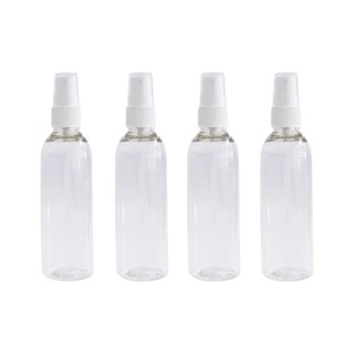 Kit 4 Frascos Para Viagem 100ml Com Tampa Spray.