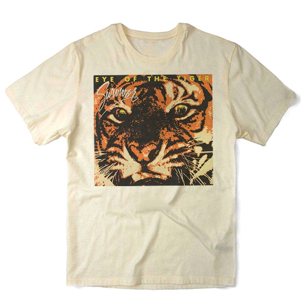 Camiseta Survivor eye of the tiger rock clássico anos 80 no Shoptime