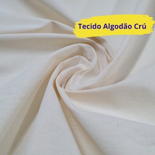 Tecido Algodao Cru Largo 2,50 Lavado Metro p saco Artesanato