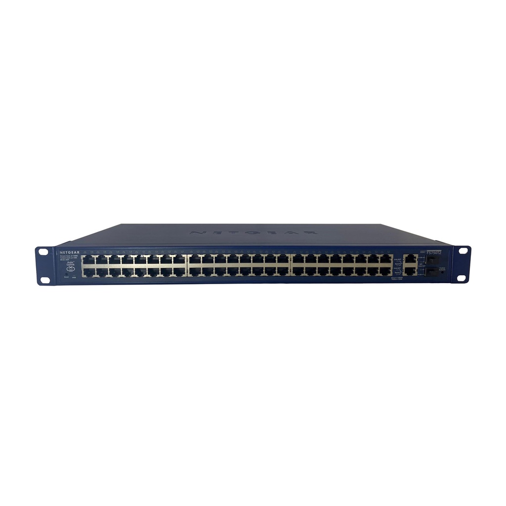 Switch Netgear Prosafe Fs750t2 48 Port + 2 Gigabit Port | Shopee Brasil