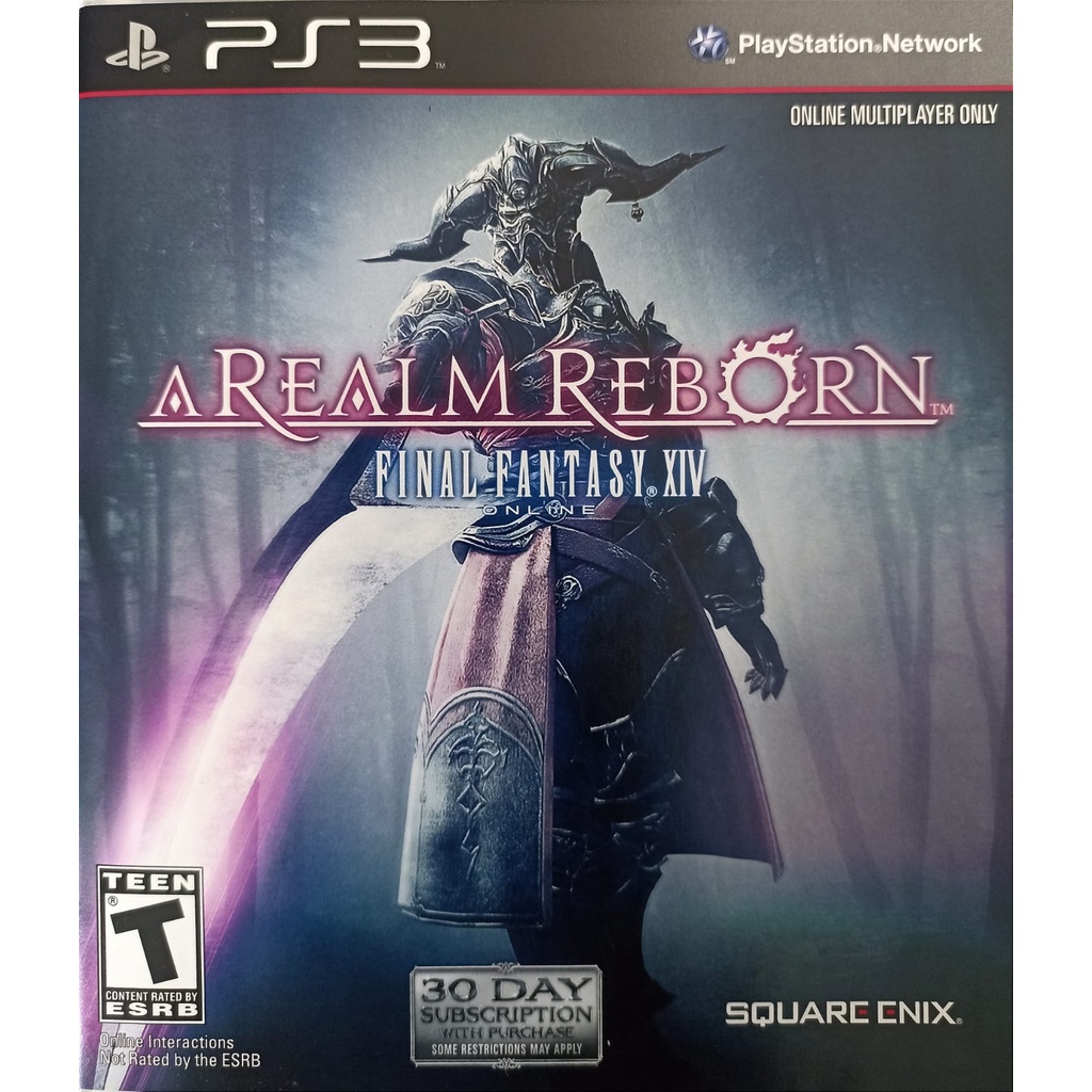 Final Fantasy XIV A Realm Reborn PS4, Jeu Complet + Boîtier + Fourreau + Artbook + CD Soundtrack, FR