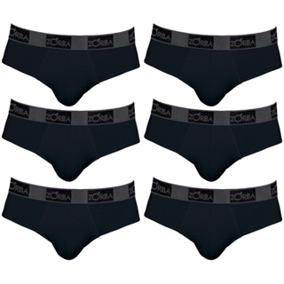 Kit com 6  Cuecas Zorba Slip 0716-1 em Oferta na Shopee