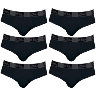 Kit com 6 Cuecas Zorba Slip 0716-1
