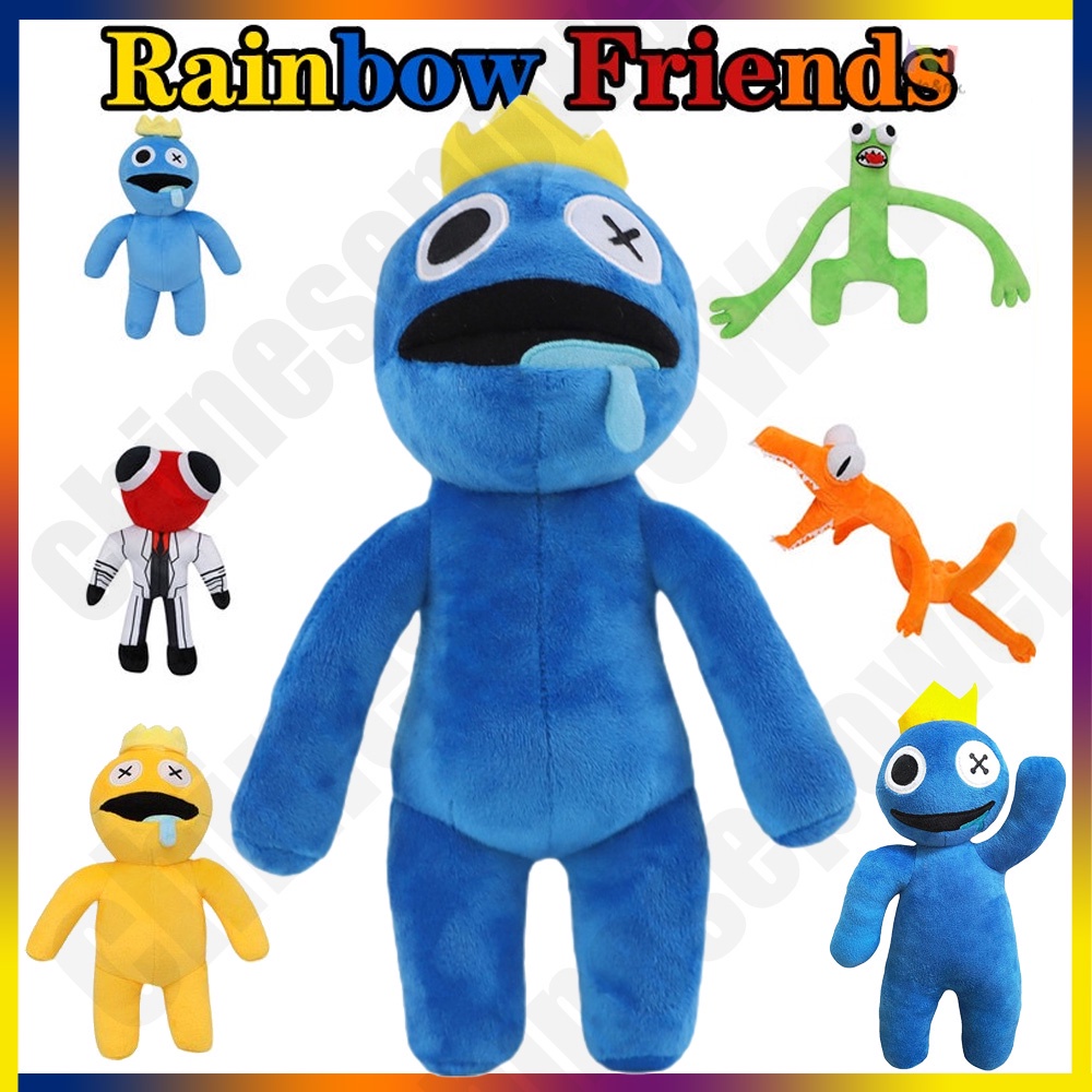 Brinquedos de pelúcia Kawaii Yellow Rainbow Friends, bonecas de