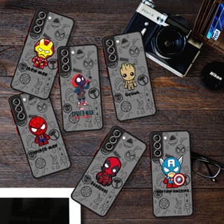 Marvel Vingadores Homem-Aranha Groot Skin Feel Capa Para Samsung Galaxy S22 S21 S20 FE S 22 Ultra S9 S10 Plus Fosca Anti-Impacto