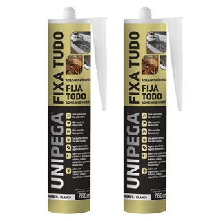 kit 2 Cola Fixa Tudo Alto Poder De Adesão Até Debaixo D'água Branco 400g Unipega em Oferta na Shopee
