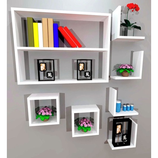 Kit Nicho 07 Peças Enviamos Montado Sala Quarto Decoração - Compmovel em Oferta na Shopee