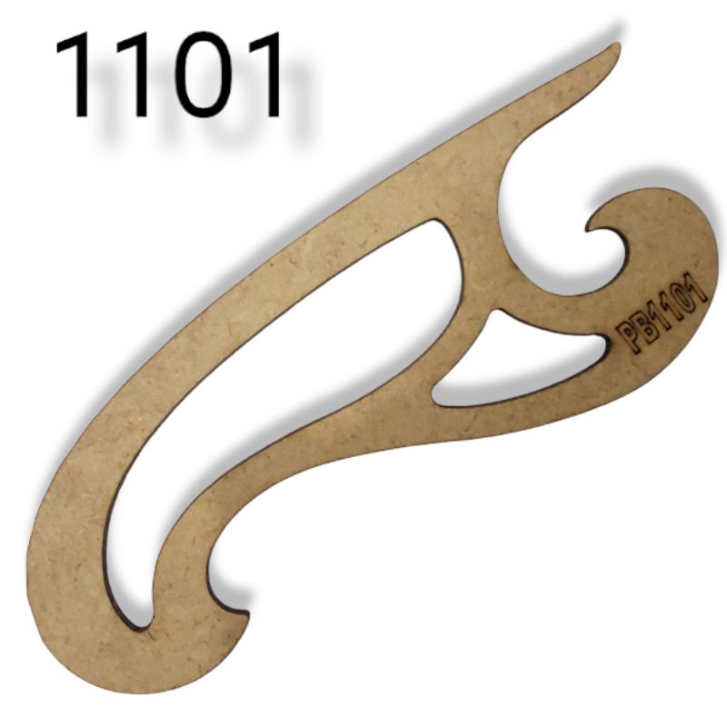 Régua Curva Francesa 1101 Mdf Patchwork Costura Modelista Promoção Dona Shô