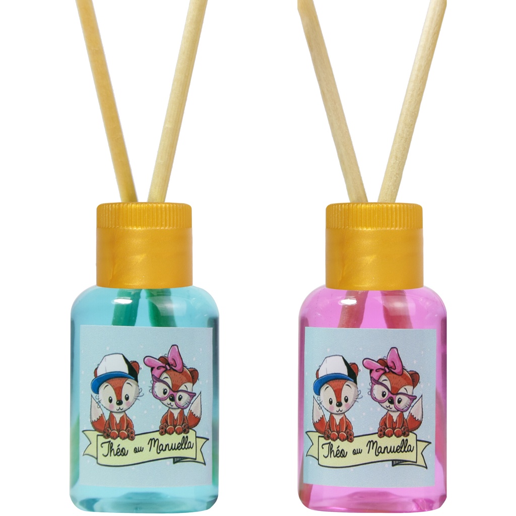 50 Mini Aromatizadores Lembrancinha Para Chá Revelação Maternidade e Festas e Personalizados