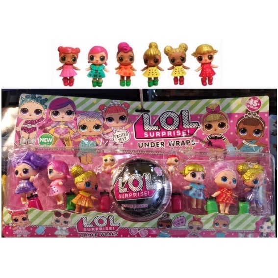 kit cartela 6 bonecas lol confetti pop + bola supressa gliter ENVIO IMEDIATO em Oferta na Shopee