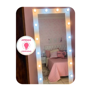 12 Lâmpada LED Bulbo Para Camarim Ring Light Penteadeira Casa