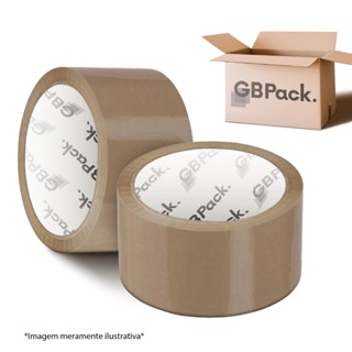 Fita Adesiva Marrom GBPack® 48mm X 40mm Para Caixas Fita Embalagem E-commerce