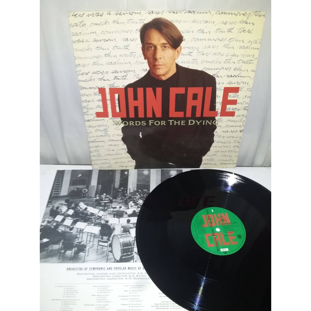 LP John Cale ‎– Words For The Dying. Importado ( The Velvet Underground )