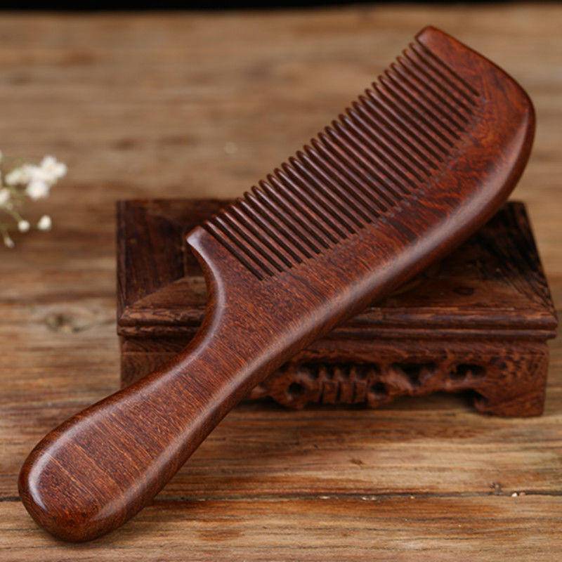 Pentes De Cabelo De Sândalo 100 % Naturais Feitos À Mão , Aroma De Madeira Antiestático , Desembaraçador Natural , Pente