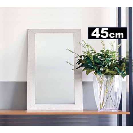 Espelho Decorativo Com Moldura Em Madeira Color 45cm Retangular - Objetos De Decoração Euroquadros