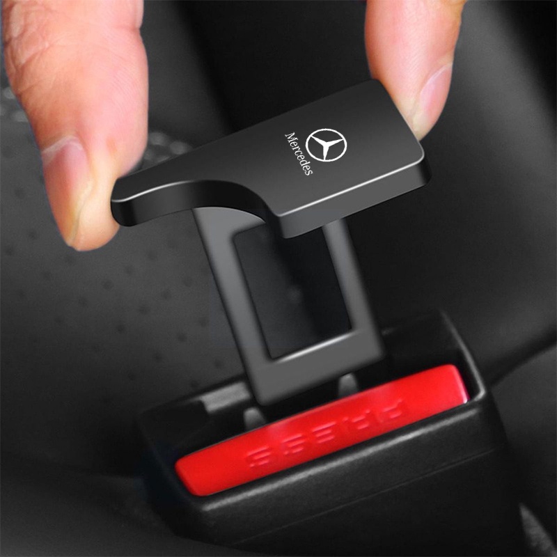 Fivela De Segurança Metálica De Alta Qualidade Para Carro Emblema De Cinto Oculta Mercedes Benz Classe W212 W211 W210 W203 W204 W205 CLA GLK CLS A C E