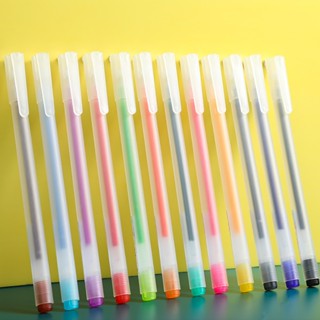 Caneta Gel De 12 Cores 0,5 mm Canetas De Assinatura Para Marcadora De Diário Material De Escrita Estacionária
