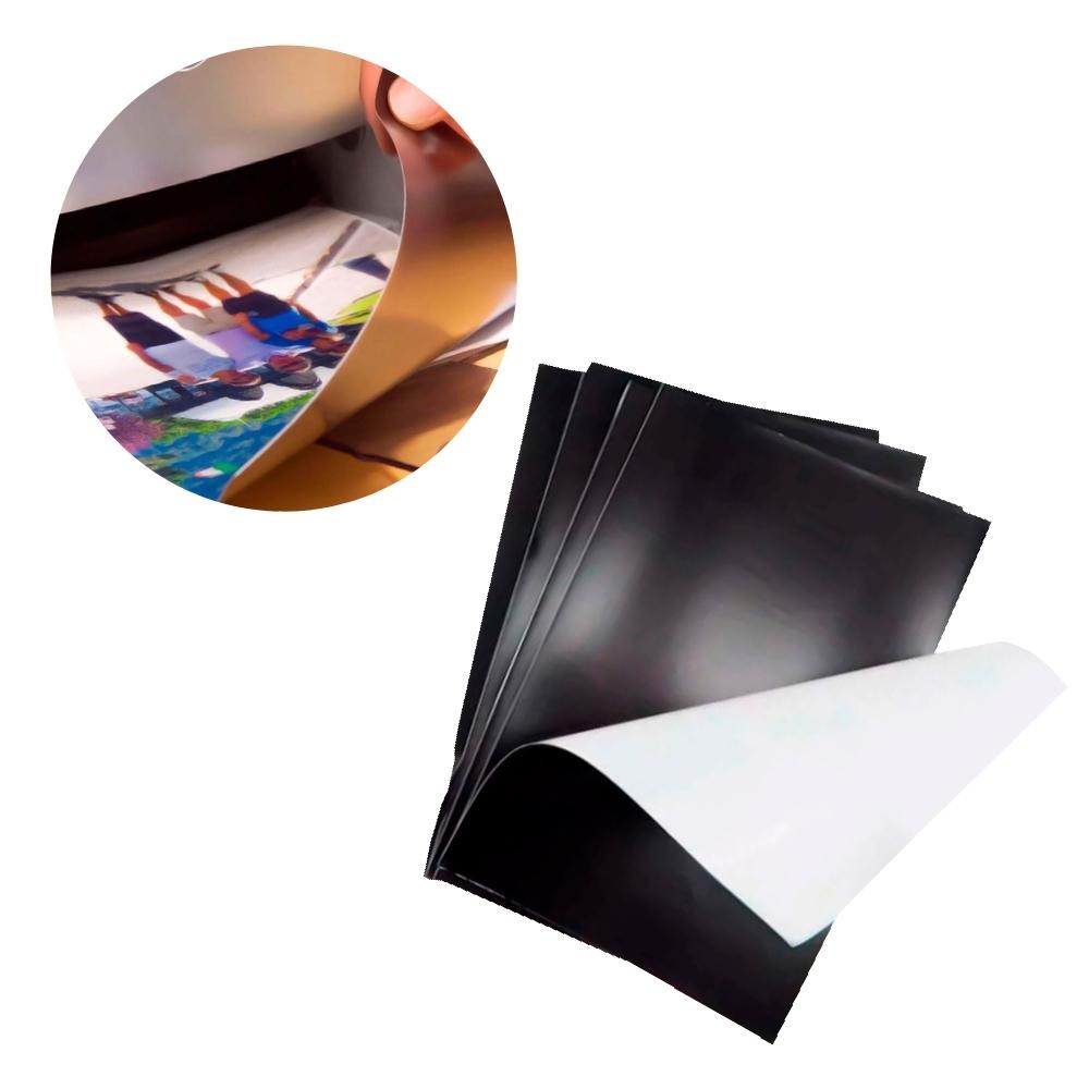 Papel Magnetico Papel Imã para Impressora Jato De Tinta Folha A4 640g - 10 Unidades