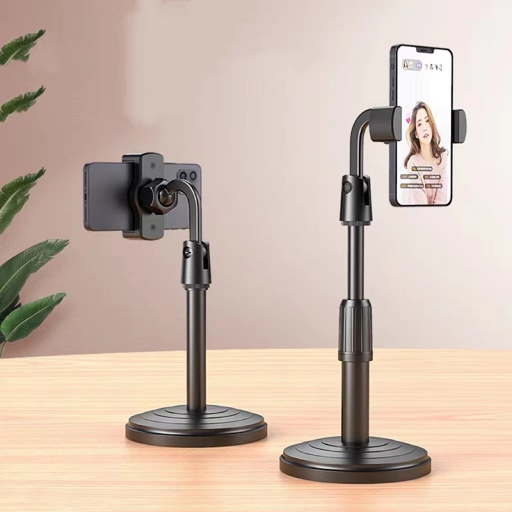 Suporte Para Celular De Mesa Tripé Com Braço Articulado 360º Altura Ajustável