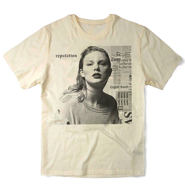 Camiseta Algodao Taylor Swift Reputation Cantora Pop Musica Banda Bandas Hype Swag Nervous