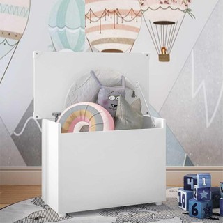 Baú Organizador Caixa de Brinquedos Multimóveis Branco em Oferta na Shopee