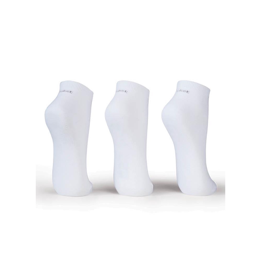 Kit com 3 Meias Cano Curto Unissex Lisa - Puket em Oferta na Shopee