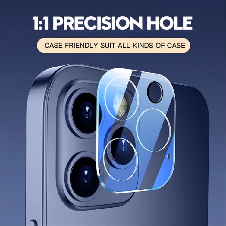 1pçs Protetor De Vidro Para Lente De Câmera iPhone 11 12 13 14 Pro Max Temperado Mini Filme