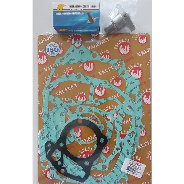 Acionador Tensor Corrente Comando + Kit Juntas Motor CBX 200 Strada / NX 200 / XR 200 / CBX 150 - Mola