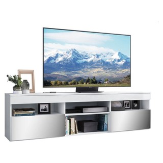 Rack com Espelho para TV até 65" Multimóveis Paris FG3329 com 2 Portas Branco em Oferta na Shopee