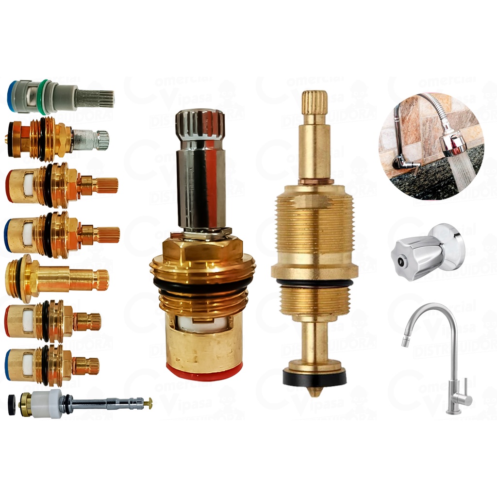 Mecanismo De Reparo Para Torneira - Chuveiro Plástico - Metal 1/4 Volta Reparo Registro Pressão - Home & Living
