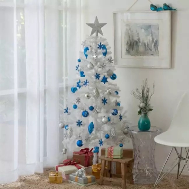 Árvore Natal Branca Modelo Tradicional 150cm 200 Galhos | Shopee Brasil