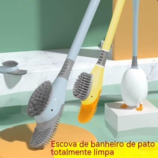 Escova De Limpeza De Banheiro/Lavabo De Parede Tipo Pato Com Dentes Multifuncional Sem