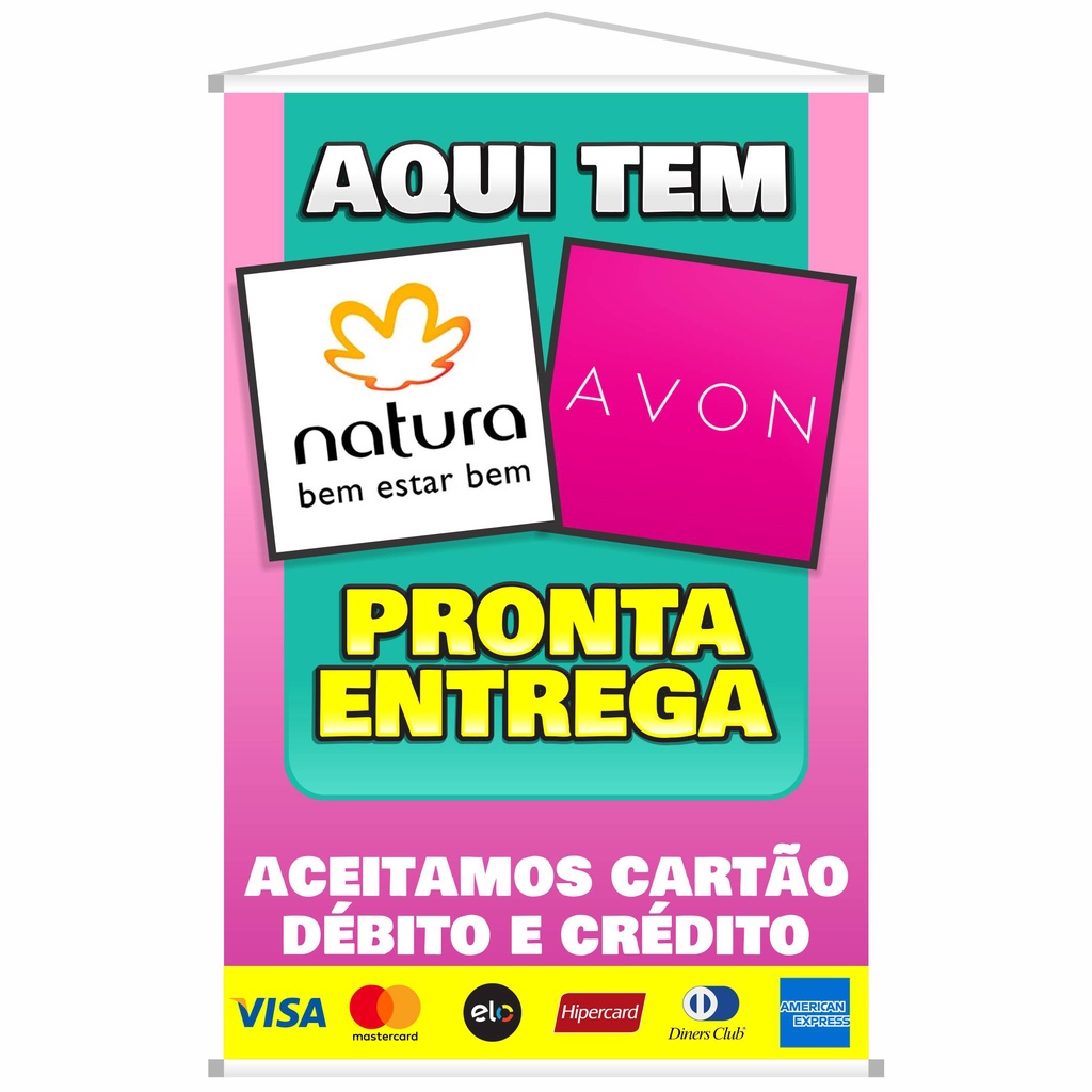 Banner Divulgação Aqui tem Natura Avon a Pronta Entrega | Shopee Brasil