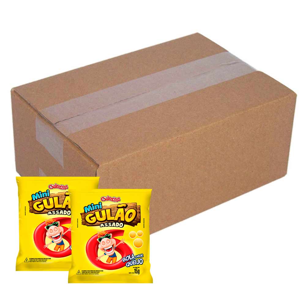 Salgadinho Mini Gulão Sabor Queijo 15g c/30- Gulozitos