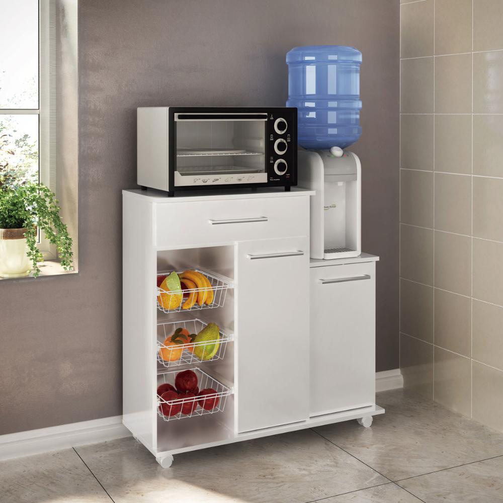 Balcão Fruteira Multiuso Ditália MF-185 Branco em Oferta na Shopee