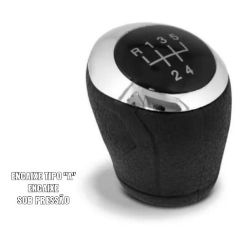 Manopla Bola Câmbio Onix Prisma Cobalt Spin Sonic 2013 14 15 2016 2017 18 2019 2020 Encaixe Tipo A Pressão