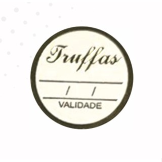 100 Etiquetas Trufas Validade Ouro Cod-408 (Ms)