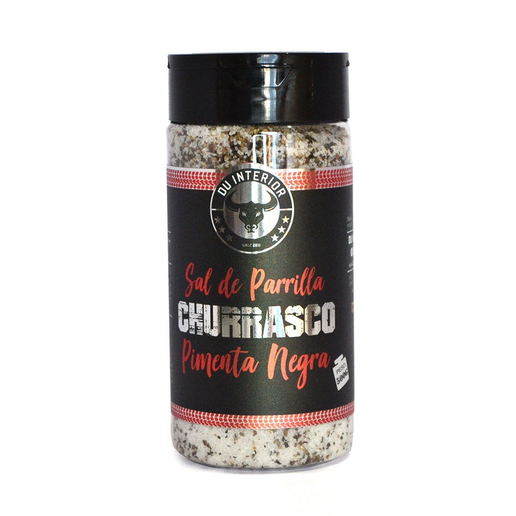 SAL PARA CHURRASCO PARRILLA COM PIMENTA NEGRA DU INTERIOR 500G