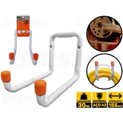 Suporte Aço Multiuso 30kg Para Parede Bike Ferramenta Escada Bestfer BFH1644