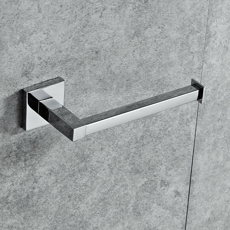 Porta Papel Higienico Papeleira Suporte Parede Banheiro Luxo Lavabo Premium Premium Quadrado Moderno