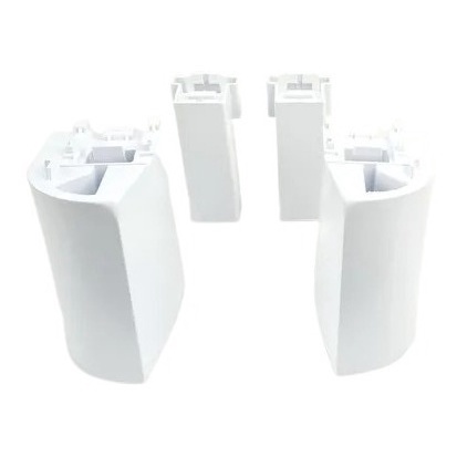 Kit Pés Completos  Fogão Esmaltec Agata / Bali 4 E 5 Bocas