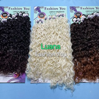 LUANA 70cm FASHION YOU Cabelo Cacheado Cachos Abertos Orgânico.