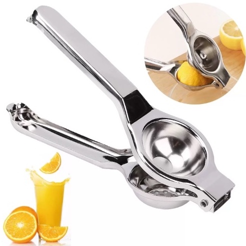 Espremedor De Limão e Laranja Amassador Manual Aço Inox Cromado maciço Alumínio Super Forte Para Cozinha Modelo Novo Clink