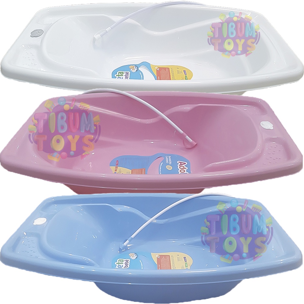 Banheira 25 litros Com Mangueira Saída de Agua Adoleta Banho Bebe Compacta Cajovil em Oferta na Shopee