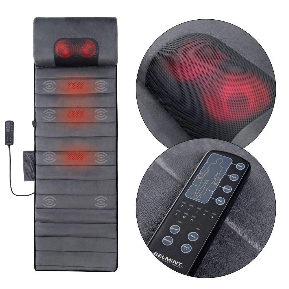 Esteira De Massagem Pescoço Shiatsu + 8 Pontos Massagem Com Aquecimento em Oferta na Shopee