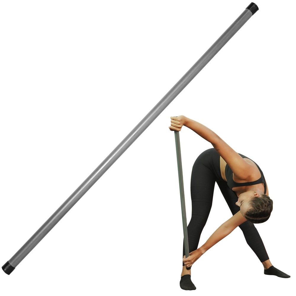 Bastão de Alongamento Barra Sem Carga PVC Para Equilibrio Postural Ginastica Academia Treino Funcional Alongar