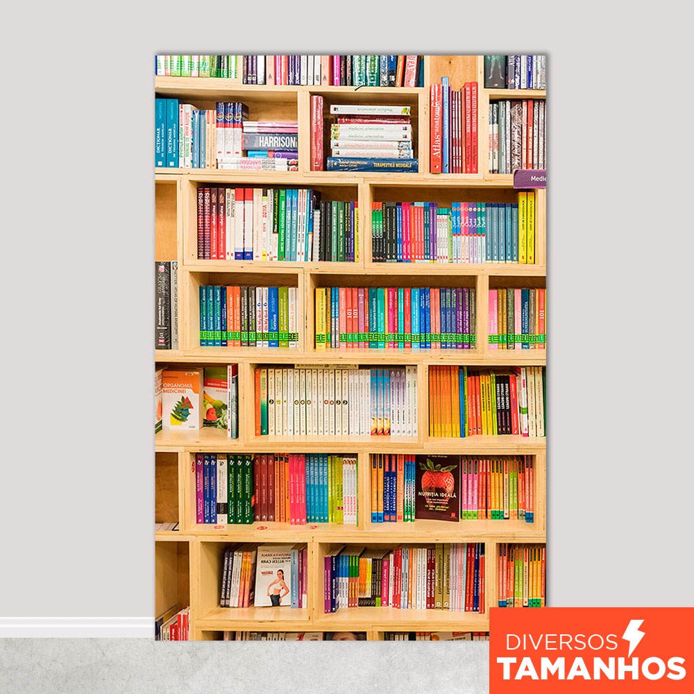 Fundo Fotográfico Biblioteca Volta às Aulas Painel Em Tecido Sublimado - FFB-126 em Oferta na Shopee